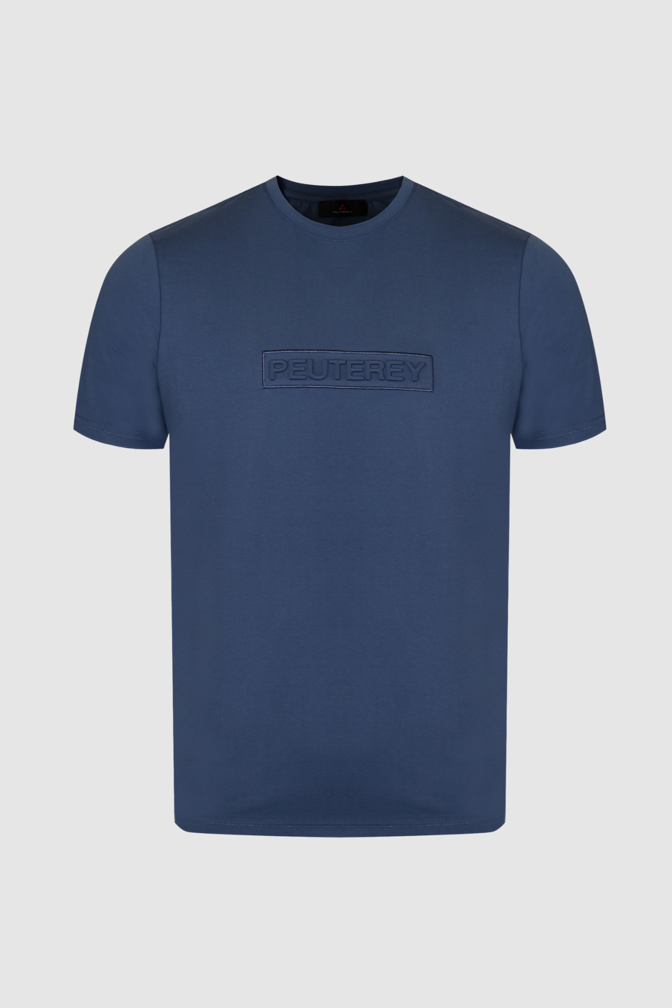 Peuterey Niebieski T-shirt z logo