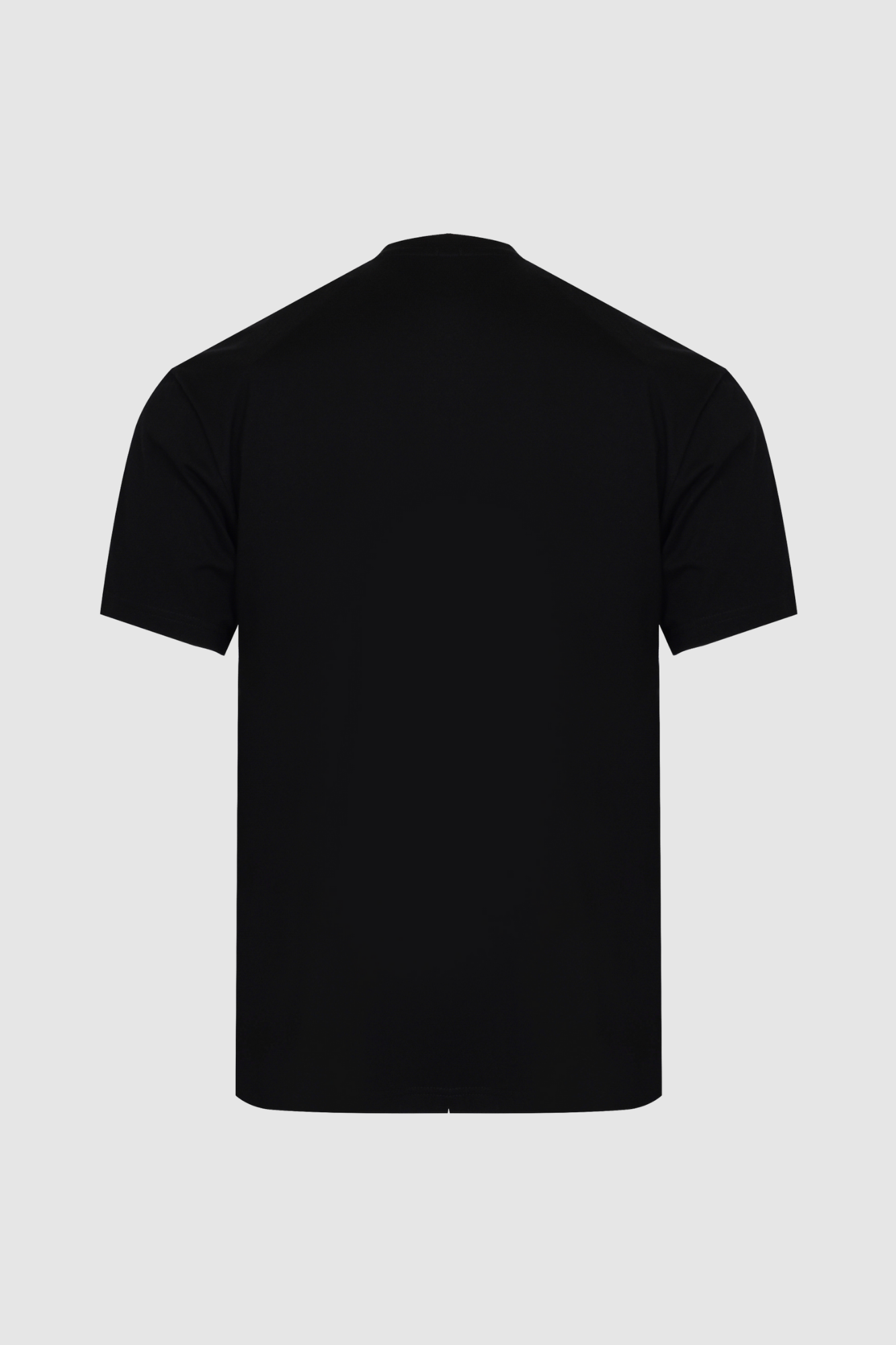 Ungaro czarny T-shirt z kieszenią i metalową plakietką