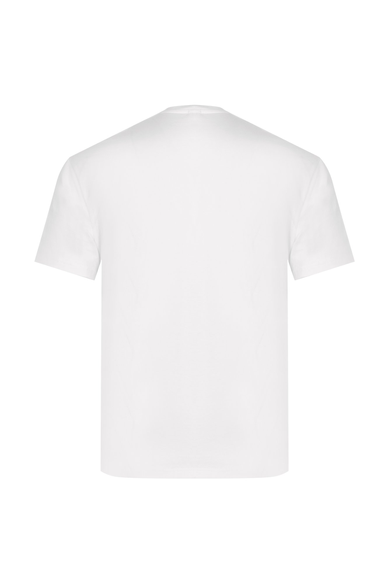 Ungaro biały T-shirt z kieszenią i metalową plakietką