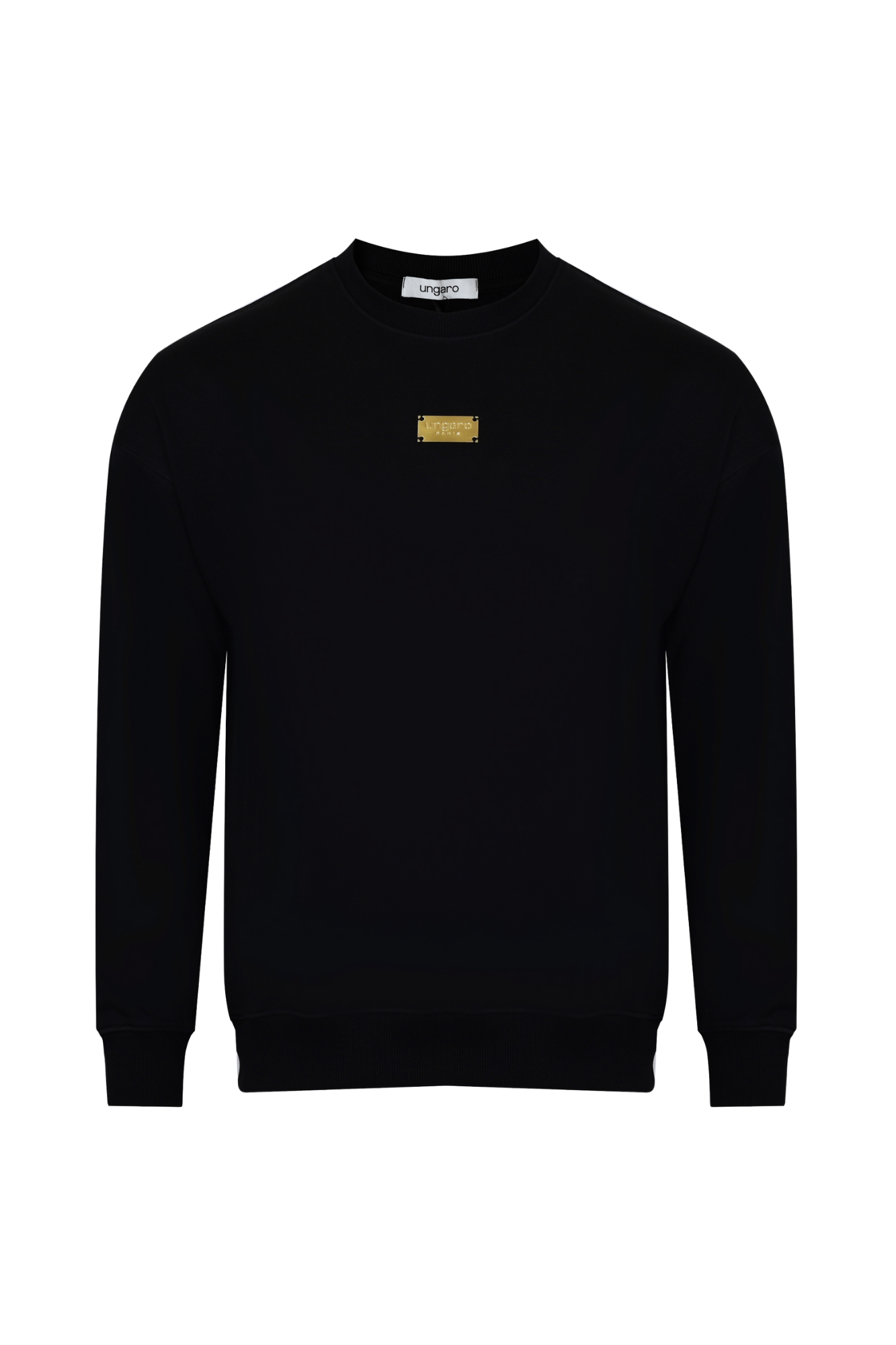 Ungaro czarna bluza z metalową plakietką