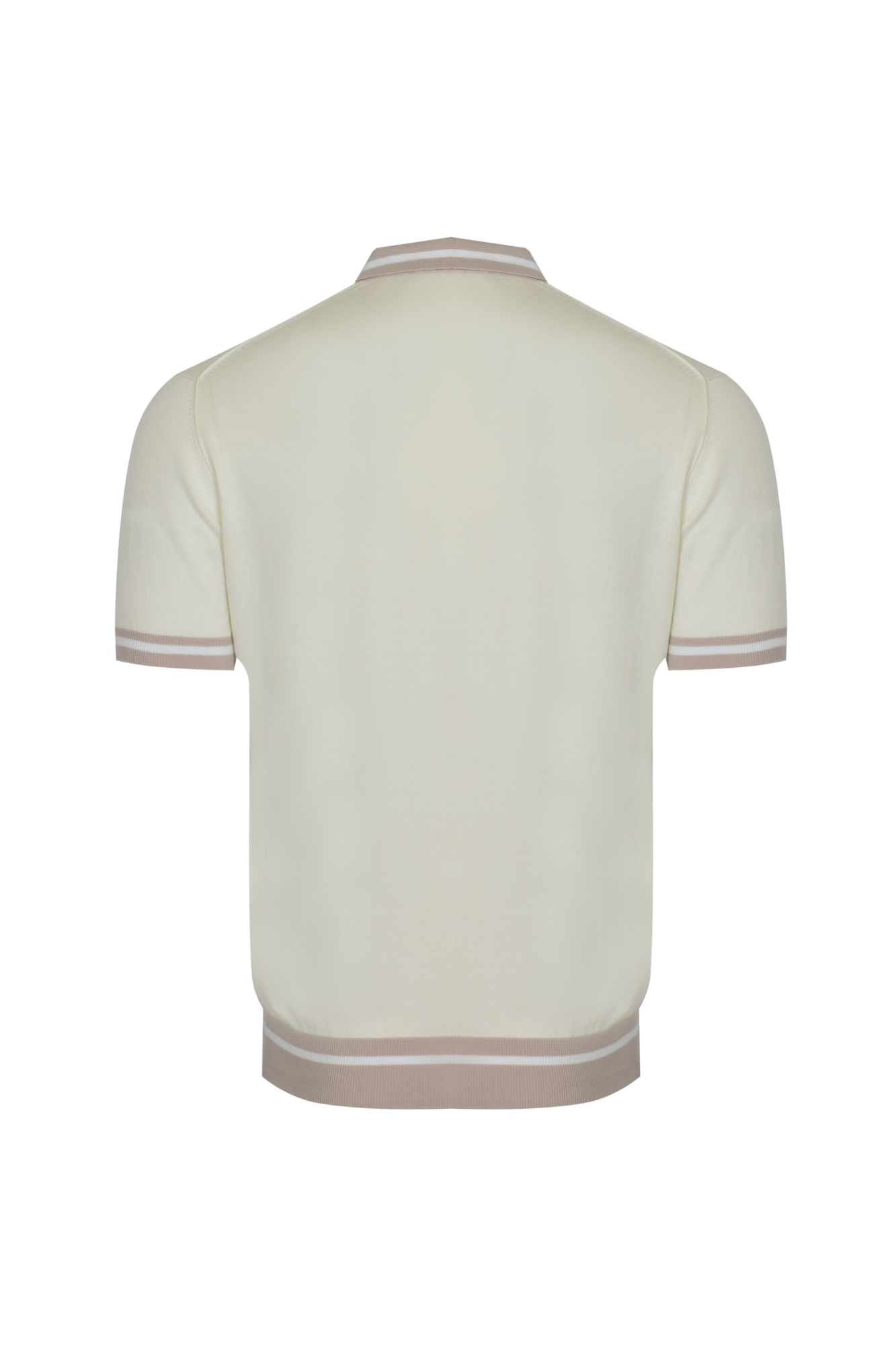 Peuterey kremowe polo z kontrastowymi detalami