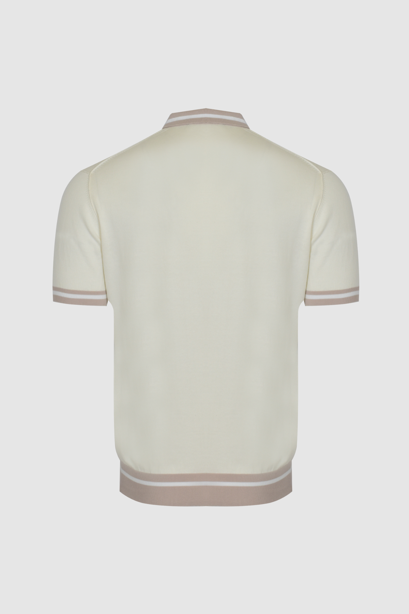 Peuterey kremowe polo z kontrastowymi detalami