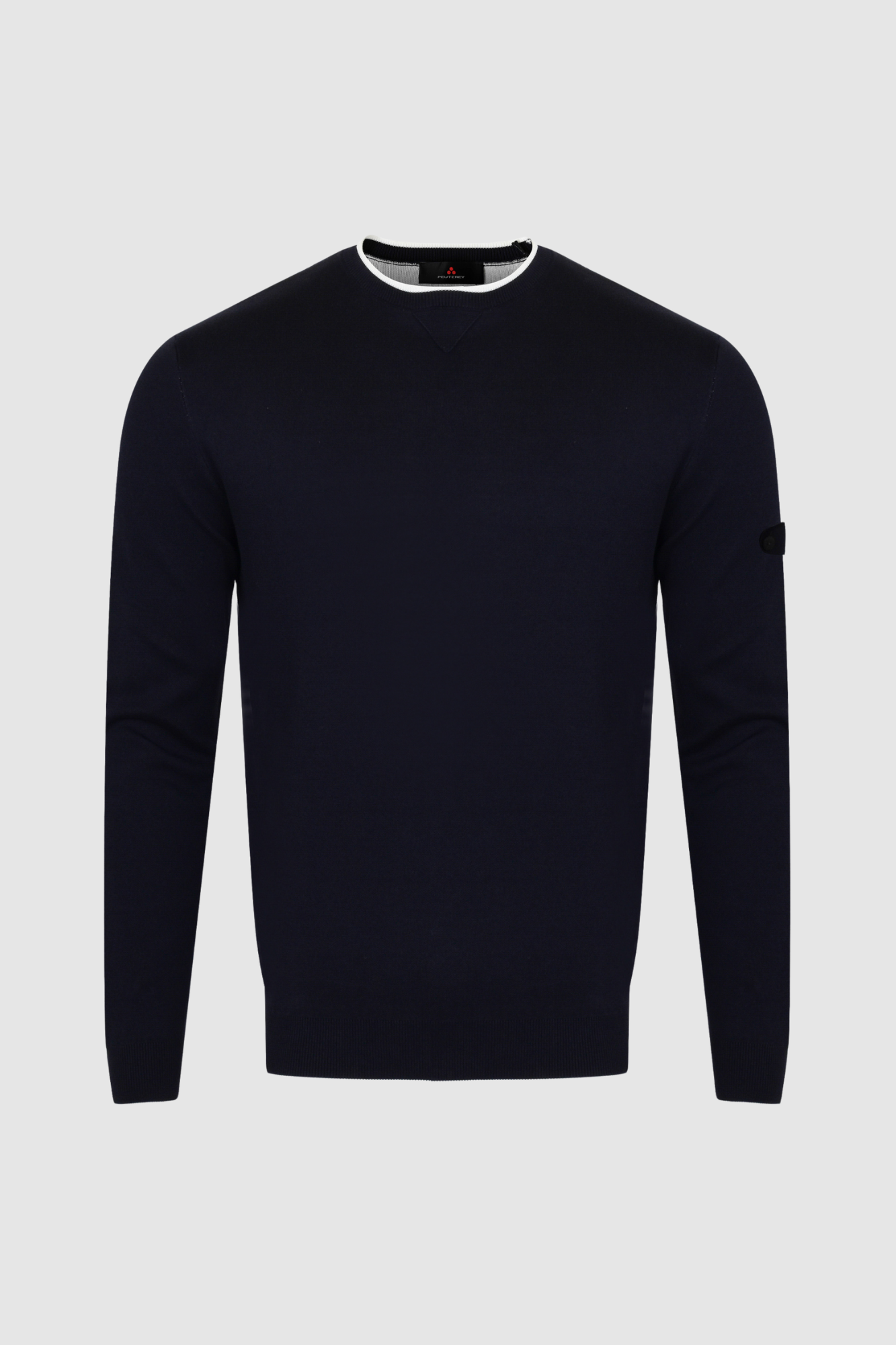 Peuterey granatowy sweter z dzianiny