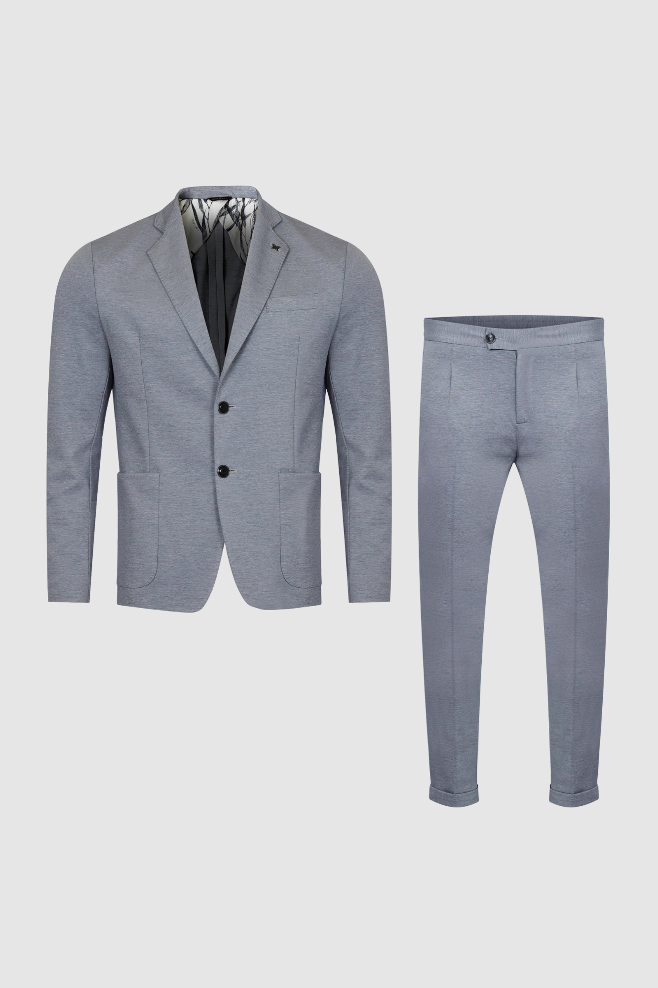 Ungaro szary garnitur z długimi spodnimi