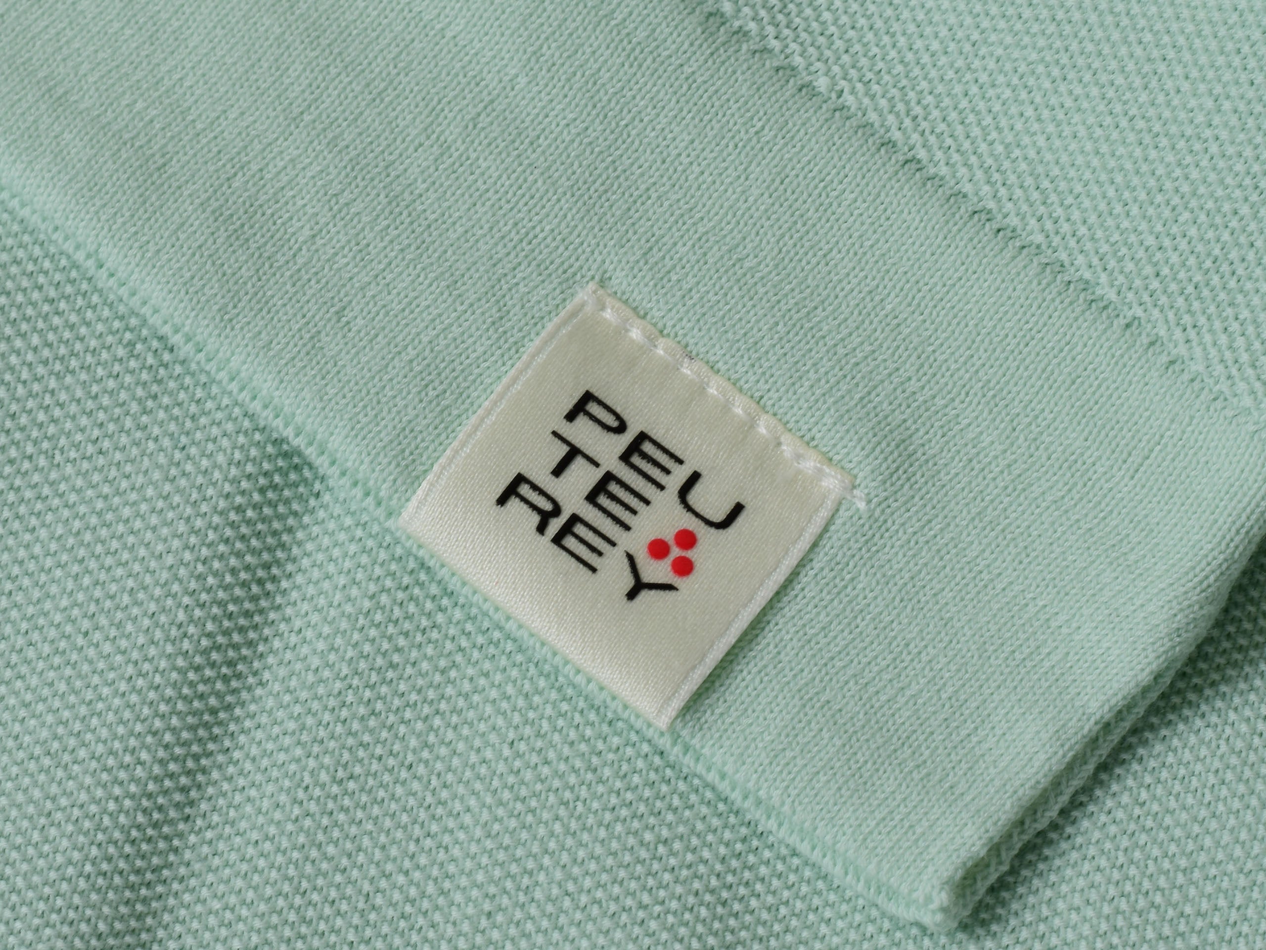 Peuterey miętowe polo stretch