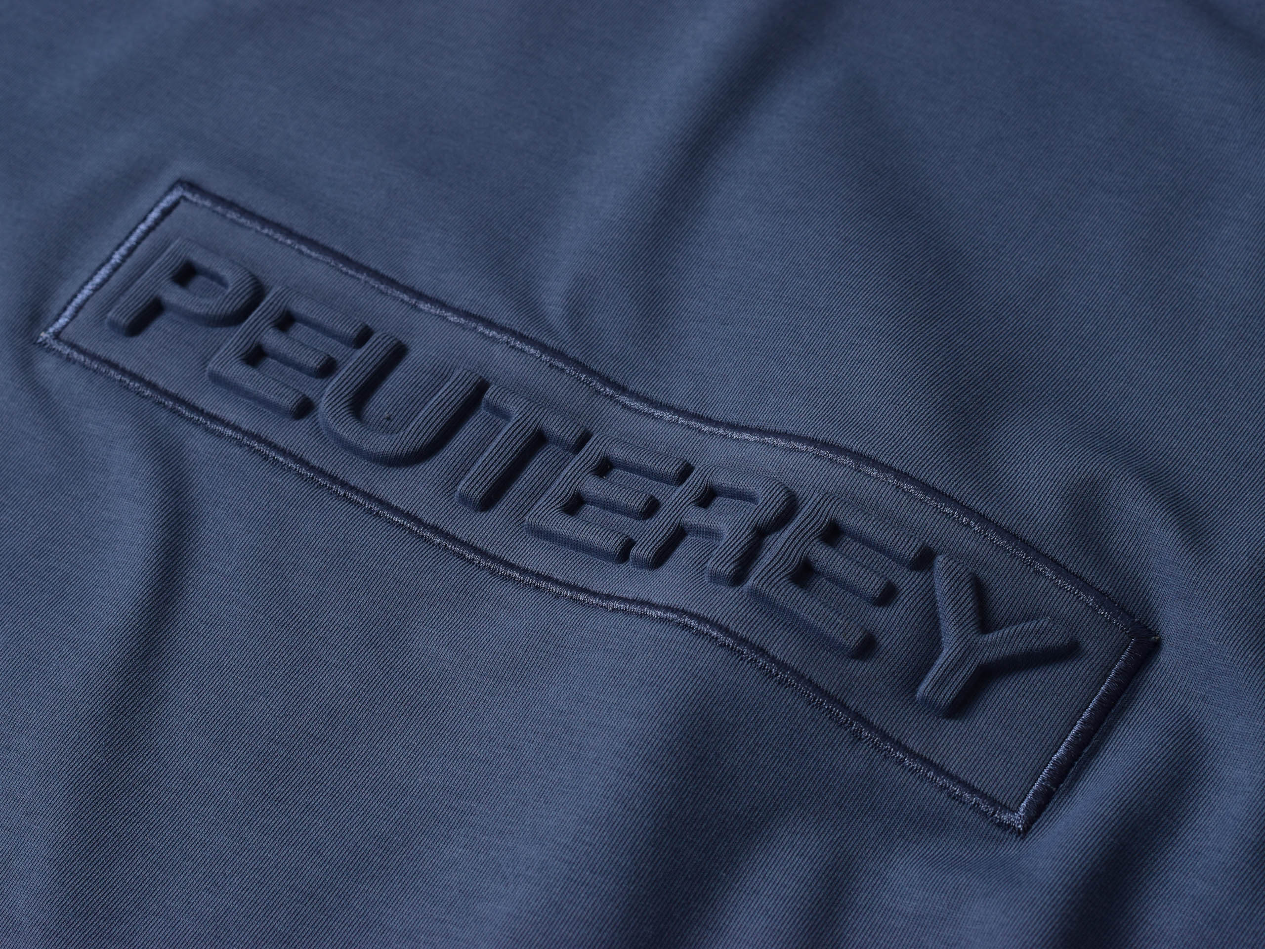 Peuterey Niebieski T-shirt z logo