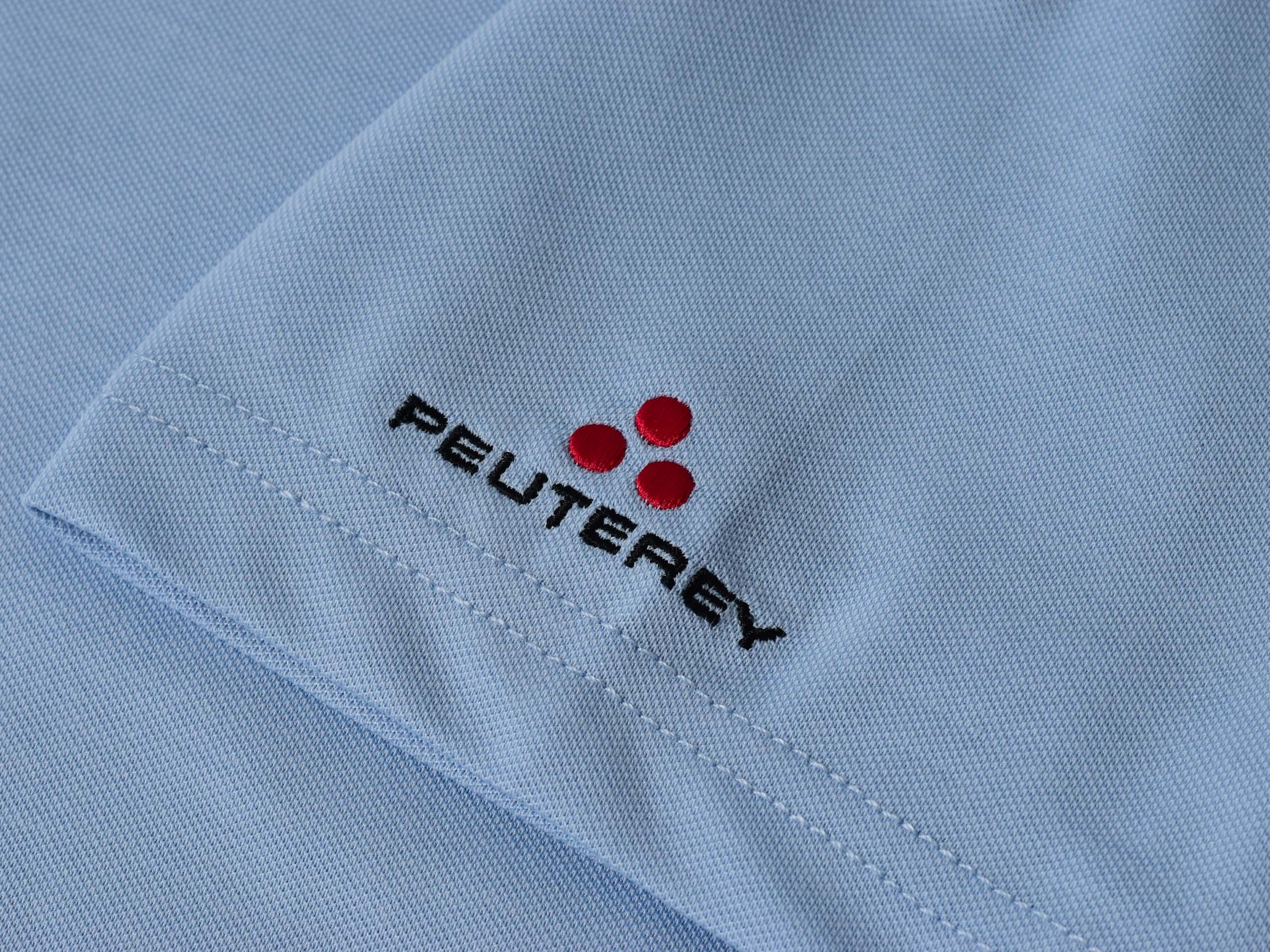 Peuterey niebieski T-shirt z logo