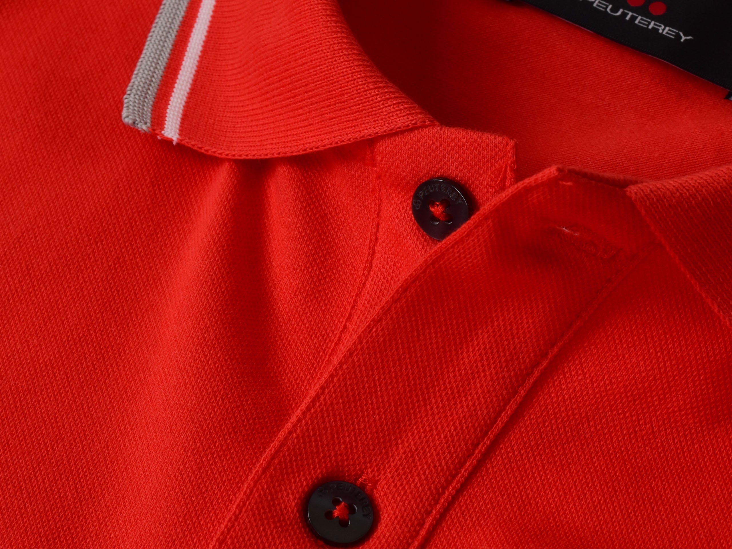 Peuterey czerwone polo z logo